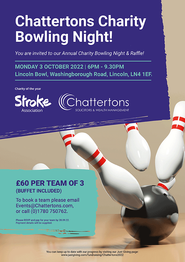 Charity Bowling Night Invite