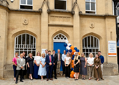 Chattertons team standing outside the new Sleaford office